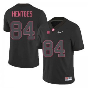 NCAA Men's Alabama Crimson Tide #84 Hale Hentges Stitched College Nike Authentic Black Football Jersey EK17U17MB